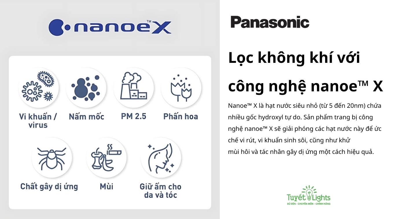 Quạt trần Panasonic F-60FEN tích hợp công nghệ nanoe™ X độc đáo